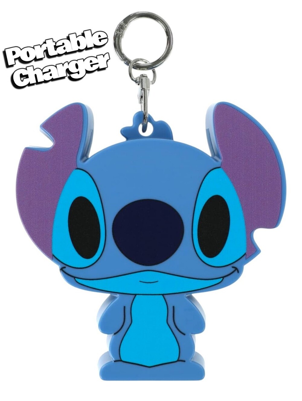 DISNEY STITCH 3600mAh CLIP-ON PORTABLE POWER BANK USB-C USB-A PHONE CHARGER